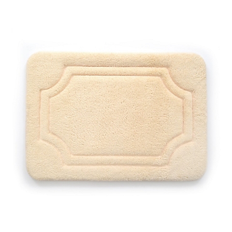 Stephan Roberts Home Luxury Memory Foam Bath Mat with Water Shield Technology, 21 in. x 34 in., Biscotti Beige