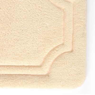 Image showing  Luxury Memory Foam Bath Mat with Water Shield Technology, 21 in. x 34 in., Biscotti Beige