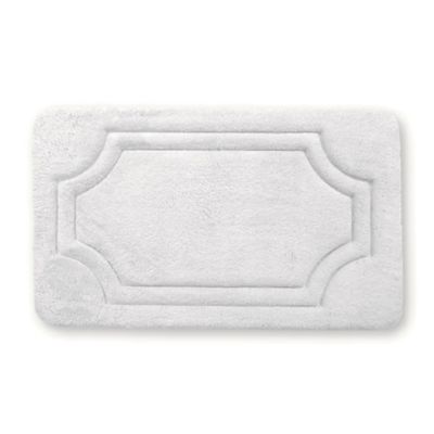 Stephan Roberts Home Luxury Memory Foam Bath Mat with Water Shield Technology, 17 in. x 24 in., Antique White