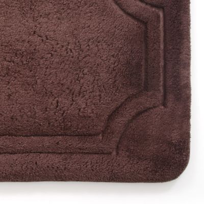 Image showing  Luxurious Memory Foam Bath Mat with Water Shield Technology, 17 in. x 24 in., French Roast