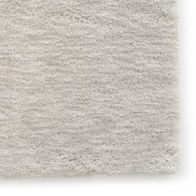 Image showing  Ultra Plush Polyester Shaggy Bath Mat, 21 in. x 34 in., Gray