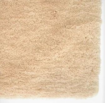 Image showing  Ultra Plush Polyester Shaggy Bath Mat, 21 in. x 34 in., Cream