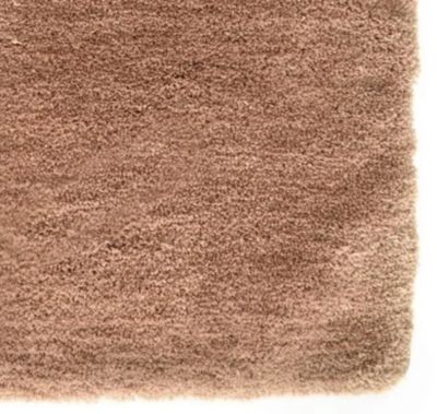 Image showing  Ultra Plush Polyester Shaggy Bath Mat, 21 in. x 34 in., Tan
