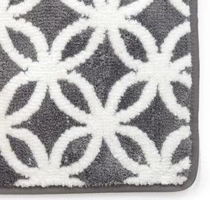 Image showing  Ultra Plush Opus Knitted Cut Pile Polyester Bath Mat, 20 in. x 39 in., Gray