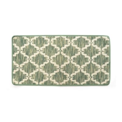 Stephan Roberts Home Ultra Plush Pacific Knitted Loop Pile Polyester Bath Mat, 20 in. x 39 in., Green