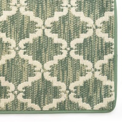 Image showing  Ultra Plush Pacific Knitted Loop Pile Polyester Bath Mat, 20 in. x 39 in., Green