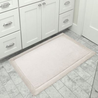 Image showing  Luxury Spa Polyester Bath Mat with Water Shield Technology, 17 in. x 24 in., Angora