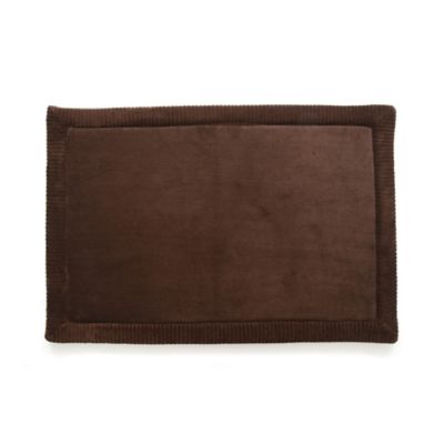 Stephan Roberts Home Luxury Spa Bath Mat with Water Shield Technology, Wood Smoke, 17 in. x 24 in.