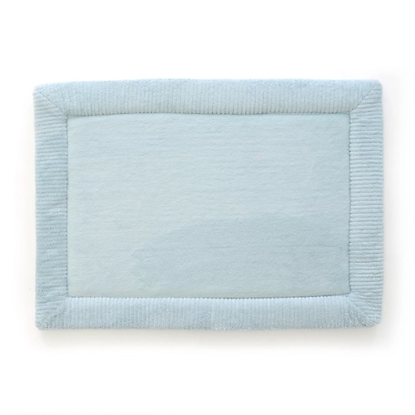 Stephan Roberts Home Luxury Spa Bath Mat with Water Shield Technology, Sterling Blue, 17 in. x 24 in.