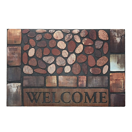 Stephan Roberts Home Stones Recycled Rubber Doormat, 23 in. x 35 in.