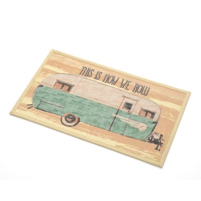 Image showing  RV and Camping Recycled Rubber Doormat, 18 in. x 30 in., This is How We Roll