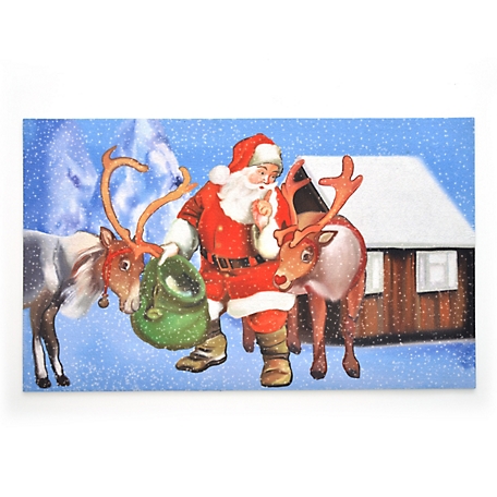 Stephan Roberts Home Crumb Rubber Doormat, Secret Santa
