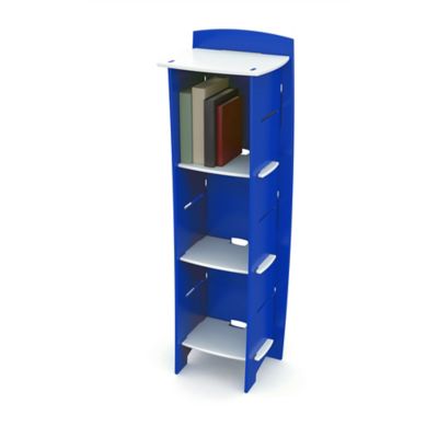 Legare 3-Shelf Children's Bookcase, Blue/White, 48 in. x 16 in.