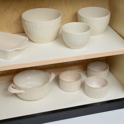 Image showing  Solid Grip Premium Non-Adhesive Non-Slip Shelf and Drawer Liners, White, 18 in. x 4 ft., 6-Pack