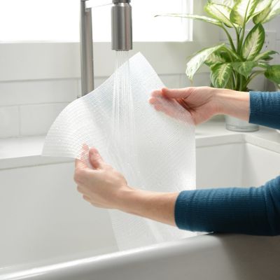 Image showing 5 th Con-Tact Brand Zip-n-Fit Non-Adhesive Shelf Liners, 18 in. x 4 ft., Clear, 6-Pack