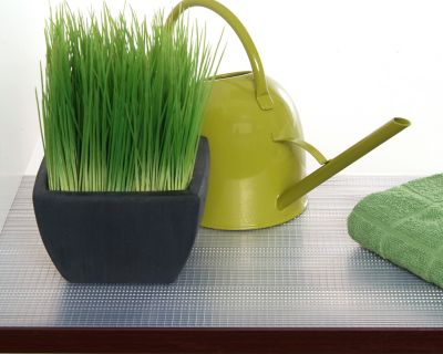 Image showing 9 th Con-Tact Brand Zip-n-Fit Non-Adhesive Shelf Liners, 18 in. x 4 ft., Clear, 6-Pack