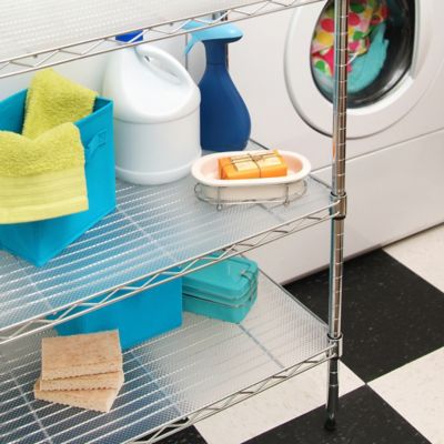 Image showing  Premium Plus Non-Adhesive Shelf and Drawer Liners, Nova Crystal Clear, 18 in. x 6 ft., 6-Pack