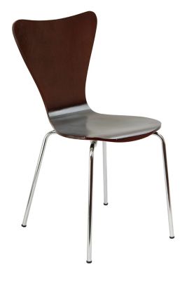 Legare 17 in. x 34 in. Bent Ply Chair, Espresso