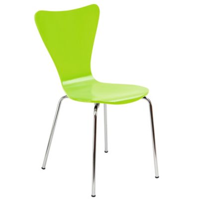 Legare 17 in. x 34 in. Bent Ply Chair, Lime/White