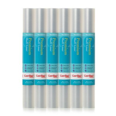 Con-Tact Brand Premium Non-Adhesive Shelf and Drawer Liners, Ribbed Clear,  18 in. x 4 ft., 6-Pack at Tractor Supply Co.