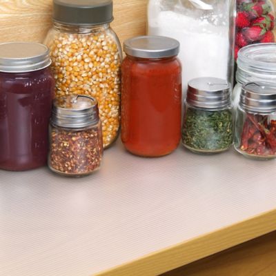 Image showing  Premium Non-Adhesive Shelf and Drawer Liners, Ribbed Clear, 18 in. x 4 ft., 6-Pack