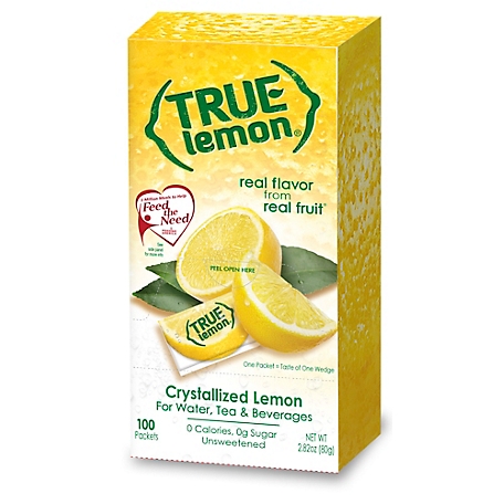 True Citrus True Lemon Flavored Water Enhancer Packets, 100 ct., 90-1021