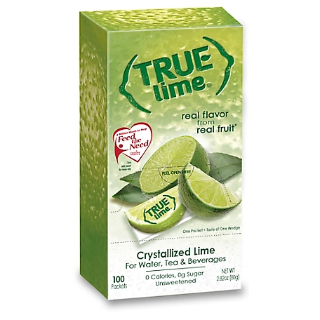 True Citrus True Lime Flavored Water Enhancer Packets, 100 ct., 90-3506