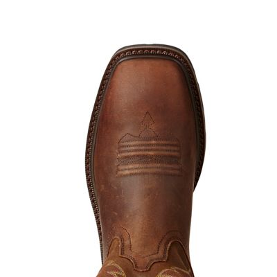 Image showing 2 th Ariat Men's Steel Toe Groundbreaker Wide Square Work Boots, Brown