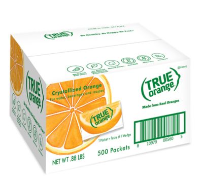 Image showing  True Orange-Flavored Water Enhancer Packets, 500 ct.