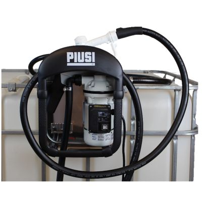 Piusi USA 0.67 HP 120V Electric SuzzaraBlue Tote Fuel Pump Basic Kit with Manual Nozzle, 9 GPM