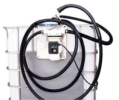 Image showing  0.67 HP 120V Electric SuzzaraBlue Tote Fuel Pump Basic Kit with Manual Nozzle, 9 GPM