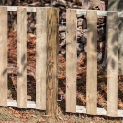 Image showing  5/8 in. x 5 in. Screw Hook-and-Eye Hinges, 2-Pack