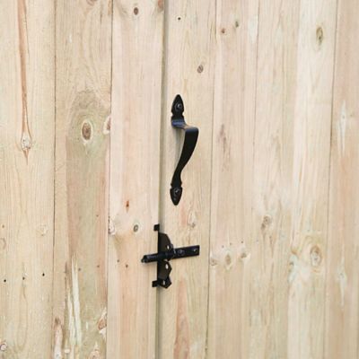 Image showing  Contemporary Post Latch with Handle, Stainless Steel, 73014913