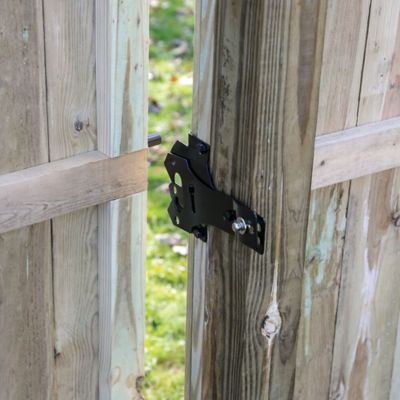 Image showing  Contemporary Post Latch with Handle, Stainless Steel, 73014913