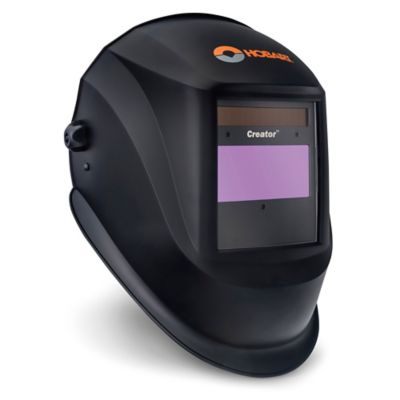 Hobart 3.82 in. x 1.85 in. 13 Shade Auto-Darkening Welding Helmet, Creator Black