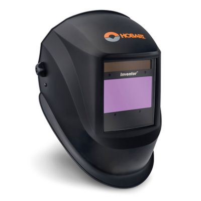 Hobart 3.94 in. x 2.36 in. 9-13 Shade Auto-Darkening Welding Helmet, Inventor Black