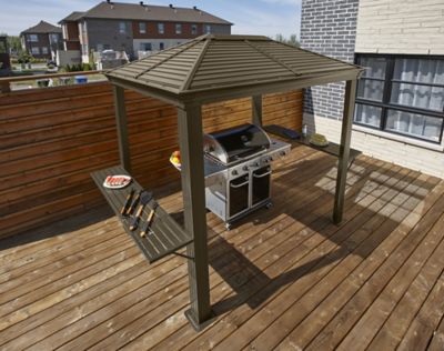 Image showing 6 th Sojag 5 ft. x 8 ft. Mykonos Hard-Top Grill Gazebo, Dark Gray