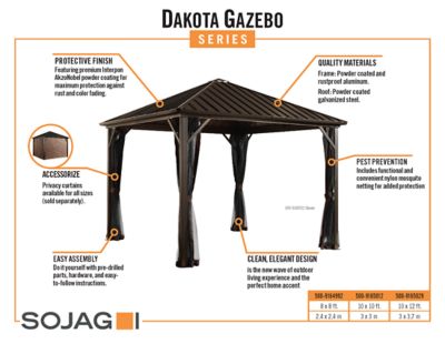 Image showing  10 ft. x 12 ft. Dakota Gazebo
