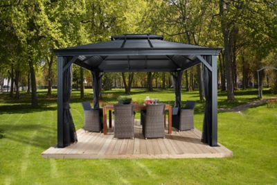 Image showing  12 ft. x 14 ft. Mykonos Double Roof Gazebo