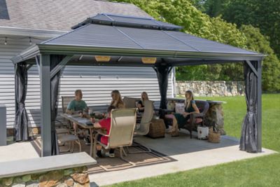 Image showing  12 ft. x 16 ft. Mykonos II Double Roof Gazebo