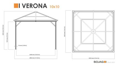 Image showing  10 ft. x 10 ft. Verona Gazebo