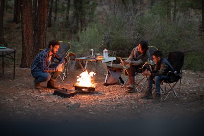 Image showing 5 th RIO Square Gear Aluminum Table, 28 in. x 27 in.