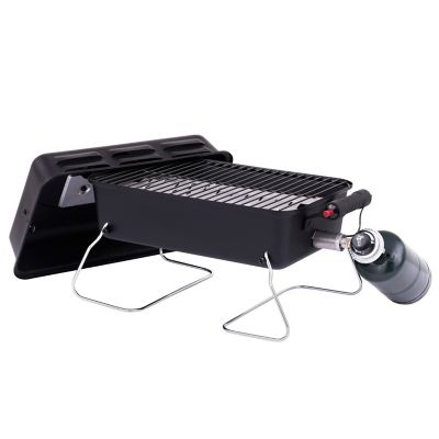 Image showing  1-Burner Propane Gas Deluxe Tabletop Grill with Push-Button Ignition, 190 sq. in., 11,000 BTUs