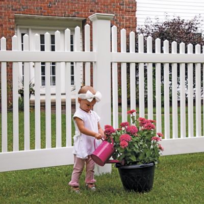Image showing 5 th Barrette Outdoor Living 4 x 8ft. Scallop Picket Fence Panel