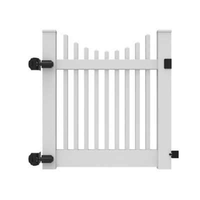 Barrette Outdoor Living 4 ft. x 46 in. Scallop Picket Walk Gate