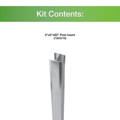 Image showing  82 in. x 5 in. x 5 in. Fence Post Insert