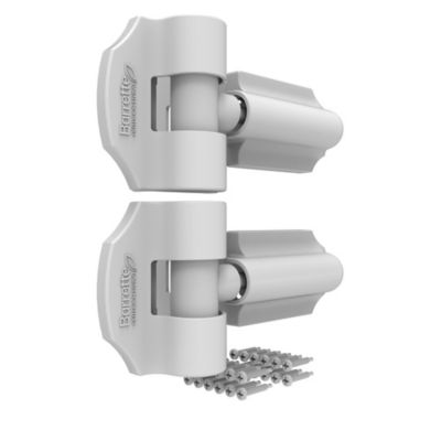 Image showing  Heavy-Duty Contemporary Wrap Hinge, White, 2 pc.