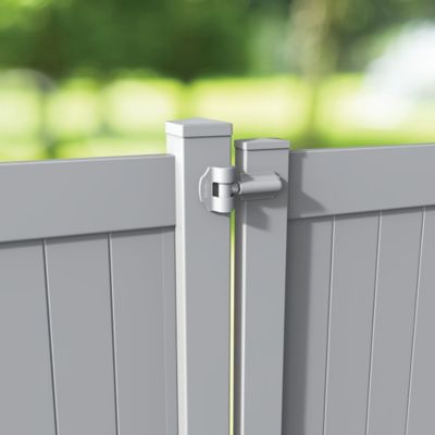 Image showing  Heavy-Duty Contemporary Wrap Hinge, White, 2 pc.
