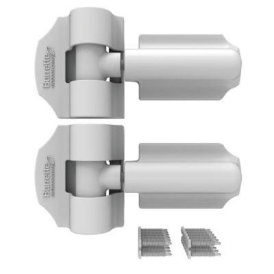 Barrette Outdoor Living Heavy-Duty Contemporary Hinge, White SS, 73025521