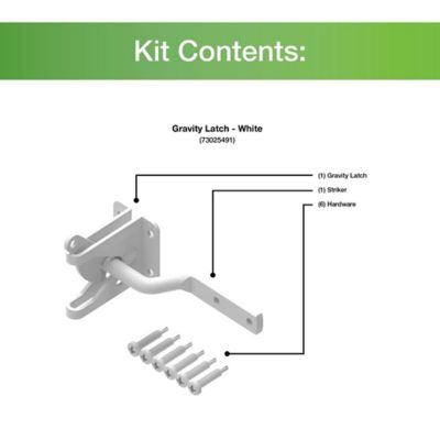 Image showing  Gravity Latch, White